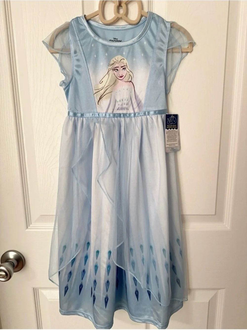 Disney Light Blue Frozen Elsa Girls Nightgown